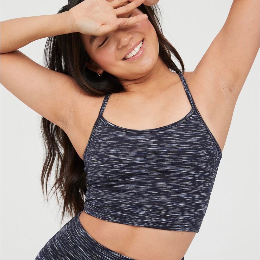 Aerie THE HUGGER Longline Sports Bra